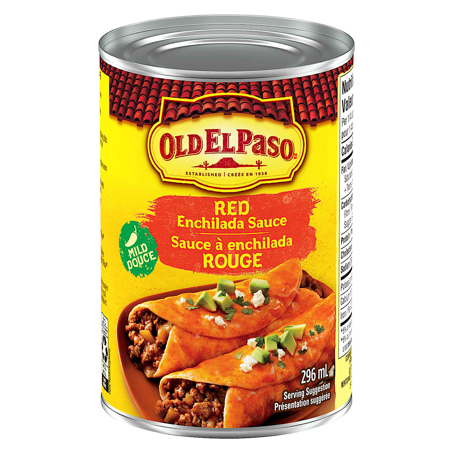 Can of Old El Paso Red Enchilada Sauce Mild